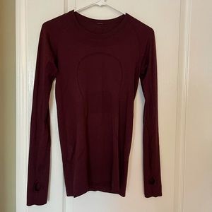 Maroon Swifty Tech Long Sleeve
